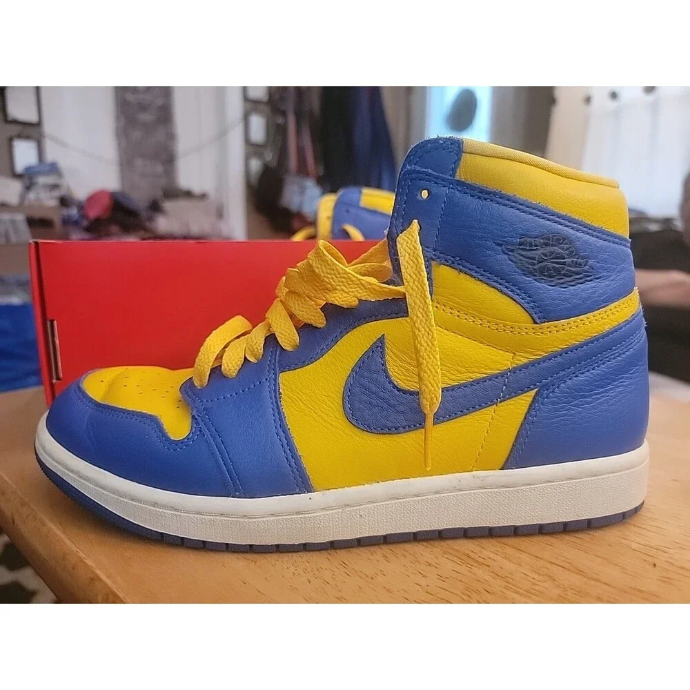 Nike Mens 8 Womens 9.5 Air Jordan 1 Retro High OG Reverse Laney Shoes FD2596-700